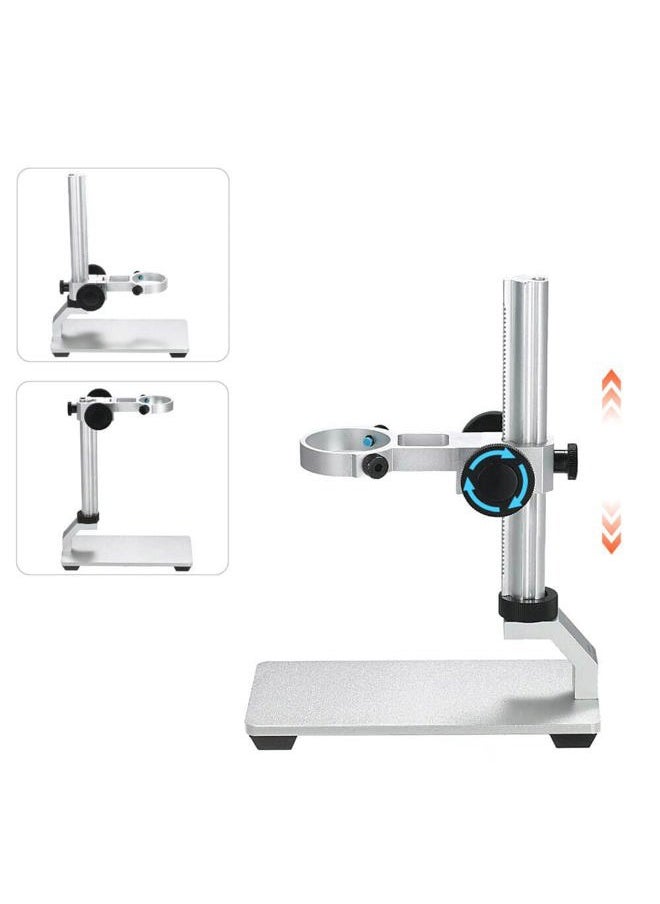 Universal Microscope Stand Pro, Stable Professional Aluminum Alloy Scope Base Holder Support Bracket for Max Diameter 1.4