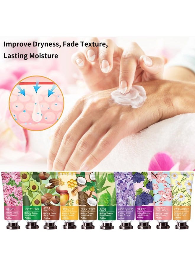 12 Pack Hand Cream Easter Basket Stuffers for Teens,Mothers Day Gifts for Friends,Birthday Gifts for Girls Women,Teacher Appreciation Gifts,Lotion for Women,Natural Hand Lotion Travel Size