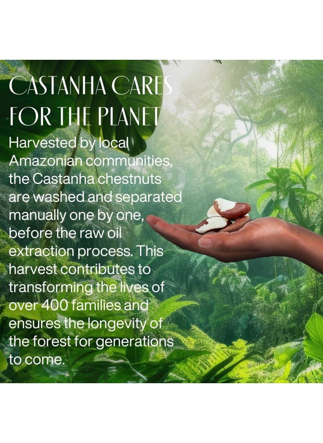 Ekos Castanha Nourishing Foot Cream - Nourish & Soothe Dry Skin - Fast Absorbing - With Brazil Nut Oil to Deeply Moisturize - Vegan & Cruelty-Free - 2.6 oz (75g)