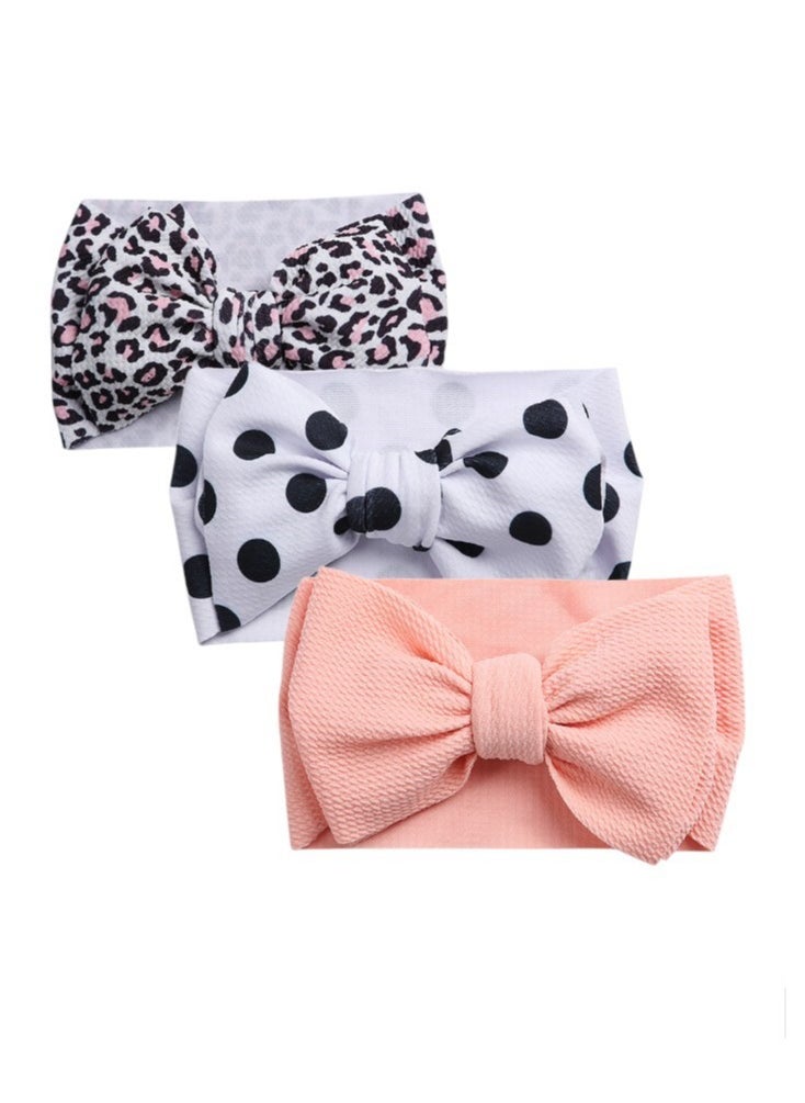 Bambimici - Mira Assorted Big Ribbon Bow Headband for Babies - Assorted Print