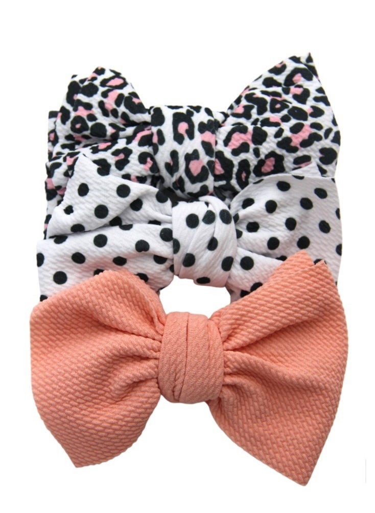 Bambimici - Mira Assorted Big Ribbon Bow Headband for Babies - Assorted Print