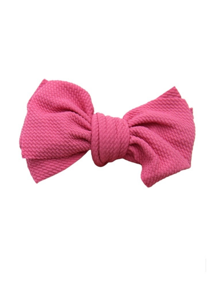 Bambimici - Mira Assorted Big Ribbon Bow Headband for Babies - Baby Pink Floral Print