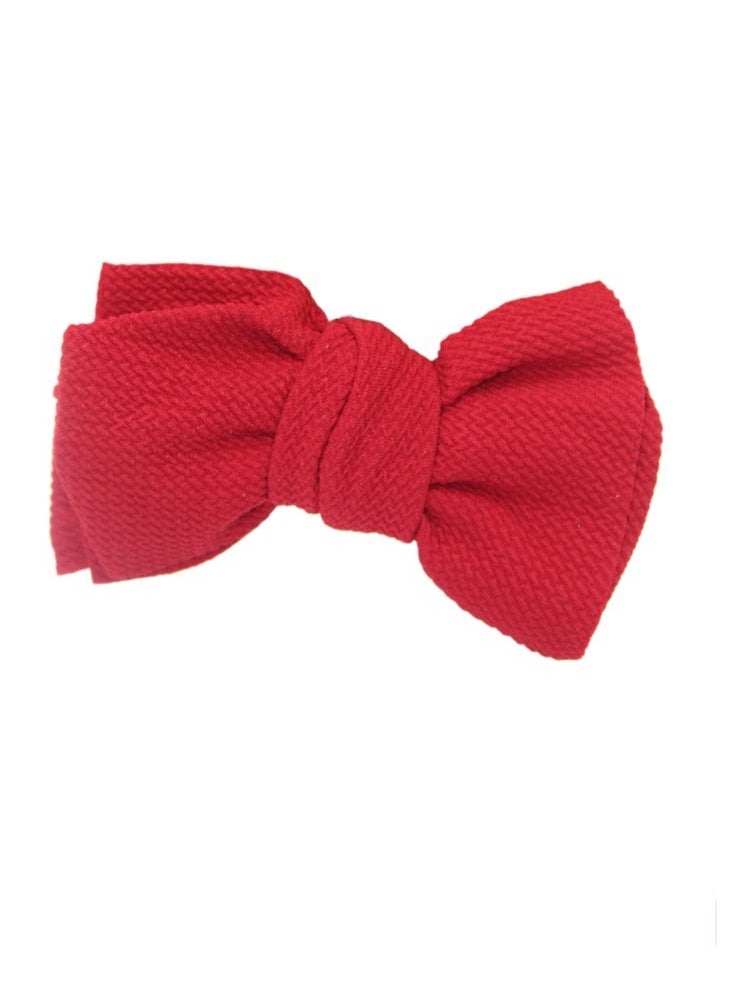 Bambimici - Mira Assorted Big Ribbon Bow Headband for Babies - Multicolor, Mustard Yellow, Red