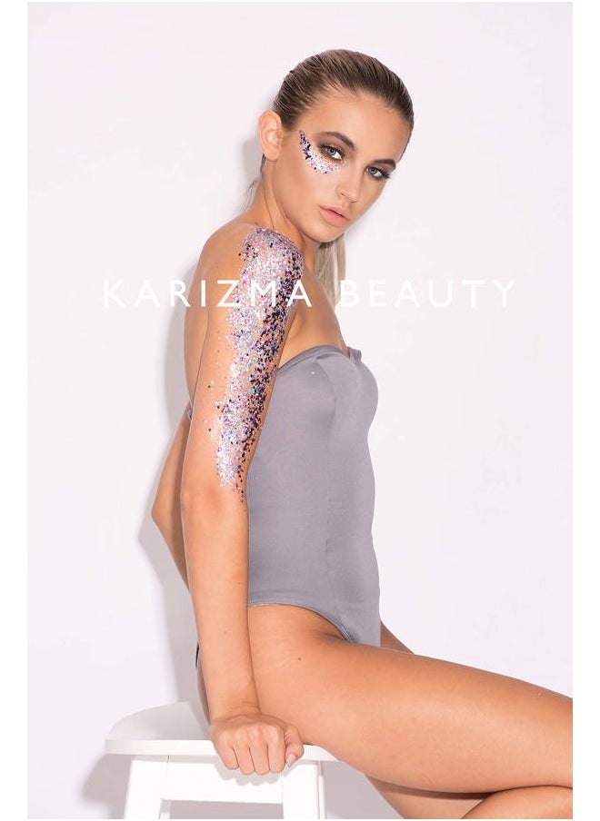 Unicorn Body Glitter - 30g Chunky Face, Hair, Eye & Body Glitter Set for Women - Rave & Festival Accessories