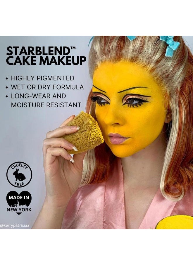 Makeup StarBlend Cake Makeup | Wet/Dry Pressed Powder Face Makeup | Powder Foundation | Pink Face Paint & Body Paint 2 oz (56g)