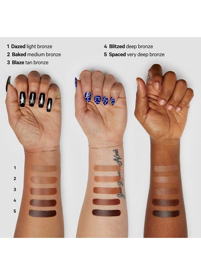 Matte Bronzer, Blaze (Tan Bronze) - 0.19 oz - Cream Bronzer Stick - Buildable, Blendable Color - Matte Finish - 1,000+ Swipes Per Stick - Vegan, Cruelty Free