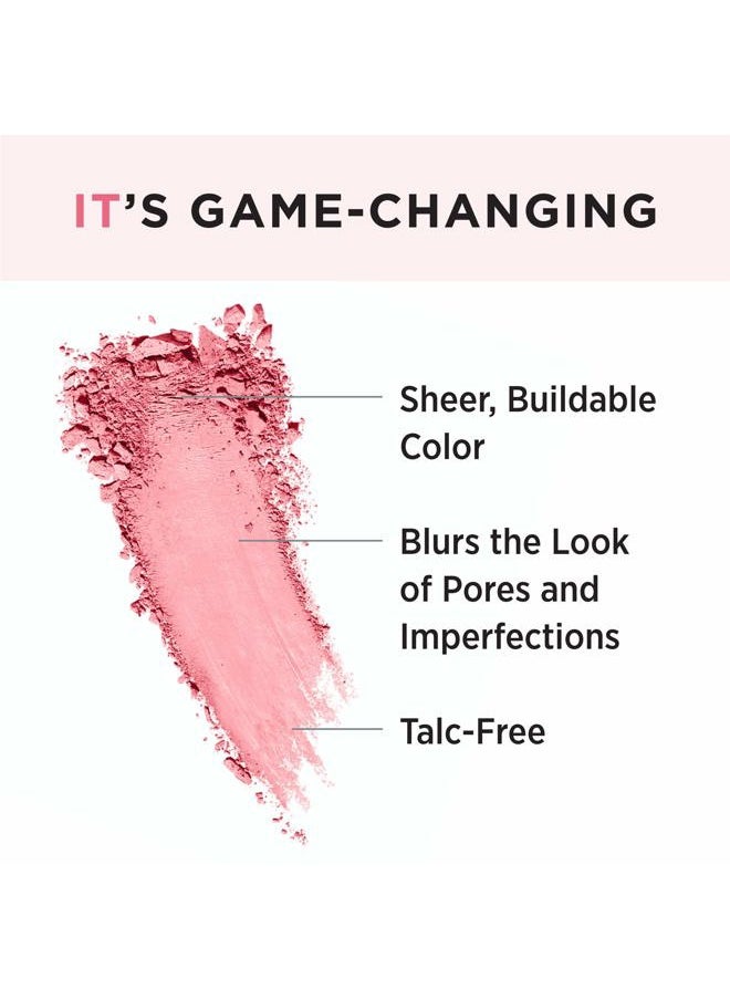 Bye Bye Pores Blush, Je Ne Sai Quoi - Sheer, Buildable Color - Diffuses the Look of Pores & Imperfections - With Silk, Hydrolyzed Collagen, Peptides & Antioxidants - 0.192 oz