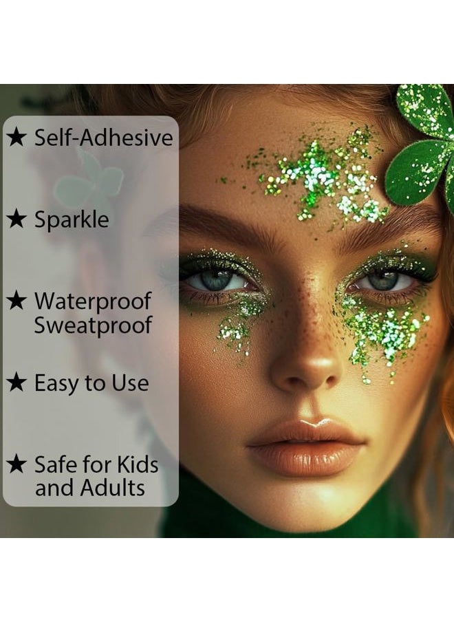 Clear White Body Glitter Gel, Mermaid Face Glitter Makeup, Concert Music Festival Rave Accessories for Face Eye Hair, Sparkling Glitter Face Paint for Women, 30g