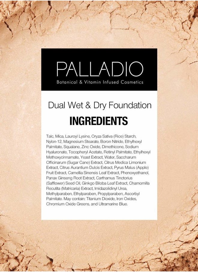 Dual Wet and Dry Foundation Refill Pan with Sponge, Squalane Infused, Apply Wet for Maximum Coverage or Dry for Light Finishing and Touchup, Minimize Fine Lines, All day Wear (NATURAL CLARY)