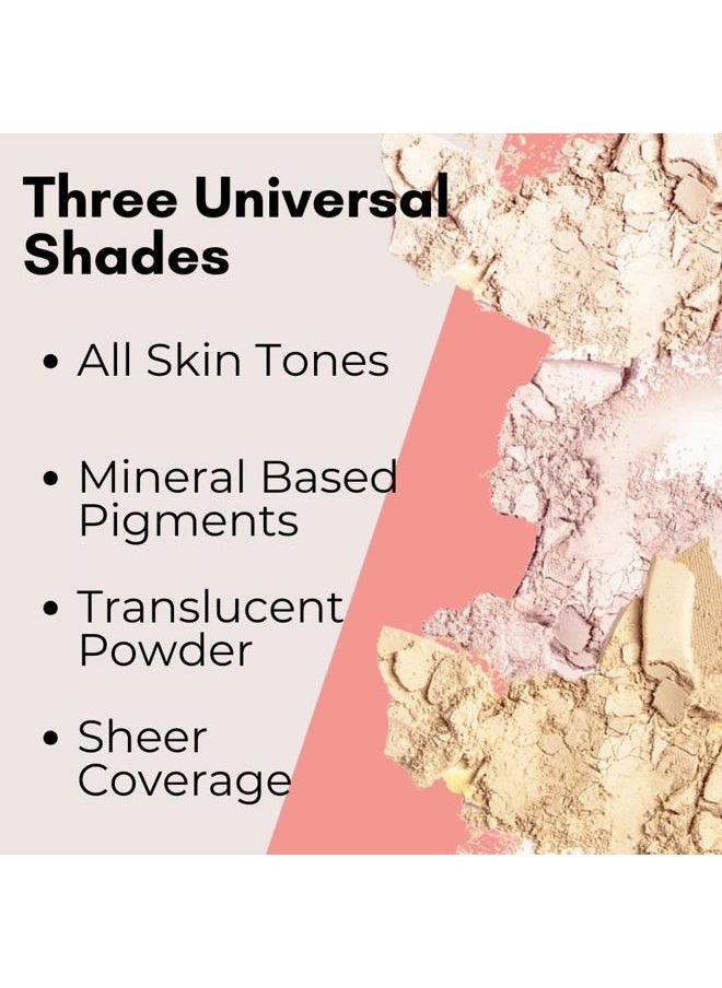 Organic Setting Powder, Extend Makeup Wear Time, Minimize Oil and Pores, Invisible Light
