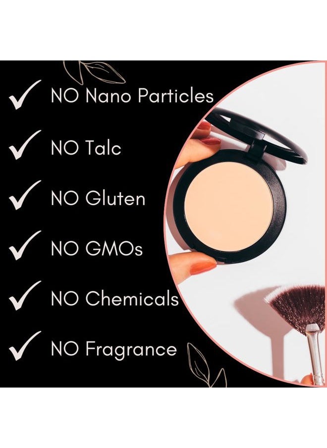 Organic Setting Powder, Extend Makeup Wear Time, Minimize Oil and Pores, Invisible Light