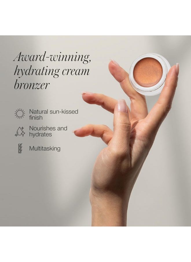 Buriti Bronzer - Cream Bronzer, Face & Body Shimmer Bronzer & Highlighter, Face Glow Highlighter Makeup, Face Highlighter & Makeup Bronzer