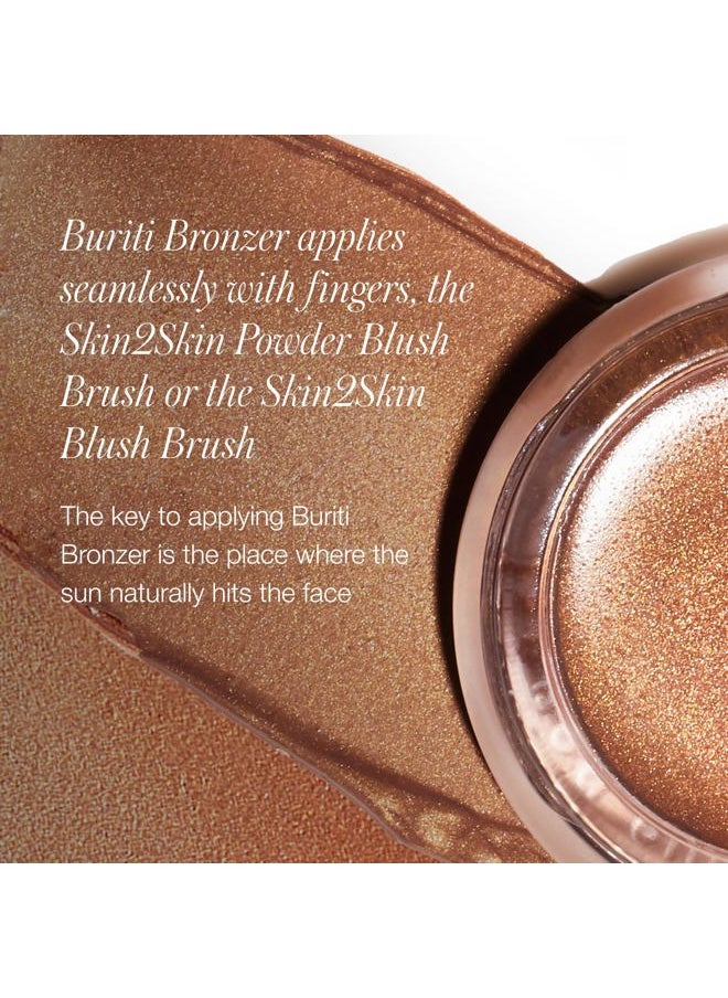 Buriti Bronzer - Cream Bronzer, Face & Body Shimmer Bronzer & Highlighter, Face Glow Highlighter Makeup, Face Highlighter & Makeup Bronzer