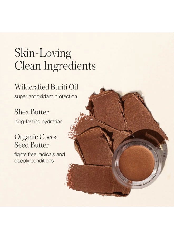 Buriti Bronzer - Cream Bronzer, Face & Body Shimmer Bronzer & Highlighter, Face Glow Highlighter Makeup, Face Highlighter & Makeup Bronzer