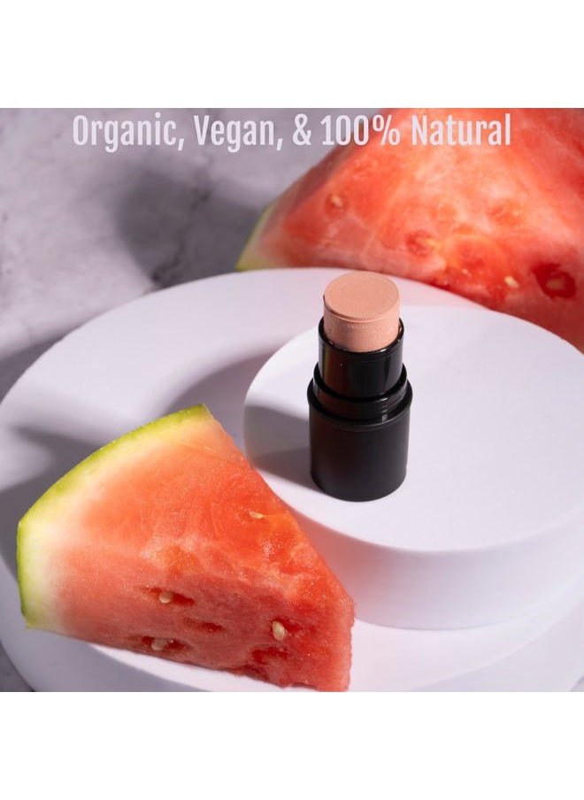 Organic Tint Tube, 100% Natural Vegan Gluten-Free Cream Highlighter Multi-Stick, Made in USA, Moscato