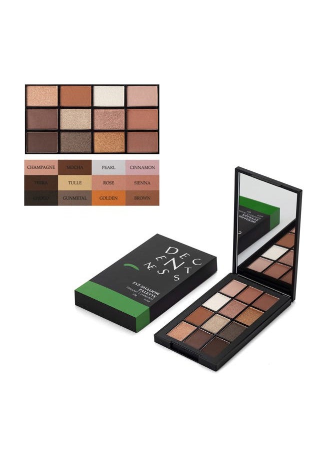 12 Colors Eyeshadow Palette Makeup Shades Nude Matte Shimmer Glitter Pigment, Pro Long Lasting&Waterproof Highlighting Makeup Palette,Ideal Gift(Natural Credential)