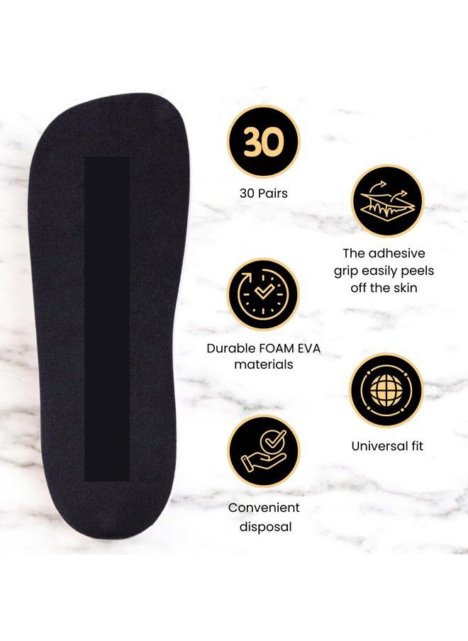 KobbTan Spray Tanning Feet Pads 60 Pairs(120feets) Black Color For Sunless Spray Tan