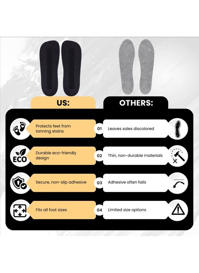 KobbTan Spray Tanning Feet Pads 60 Pairs(120feets) Black Color For Sunless Spray Tan