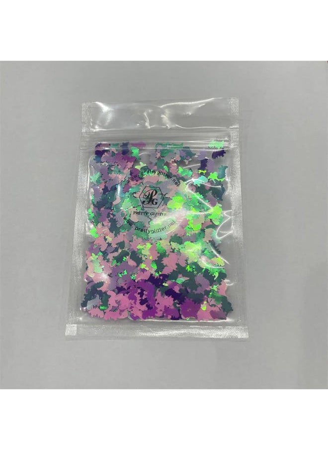 10 Grams/Pack - Pearl Iridescent Mixes Dinosaur Shape Glitter Sequins - Festival Rave Beauty Makeup Face Body Nail Craft Art Decoration