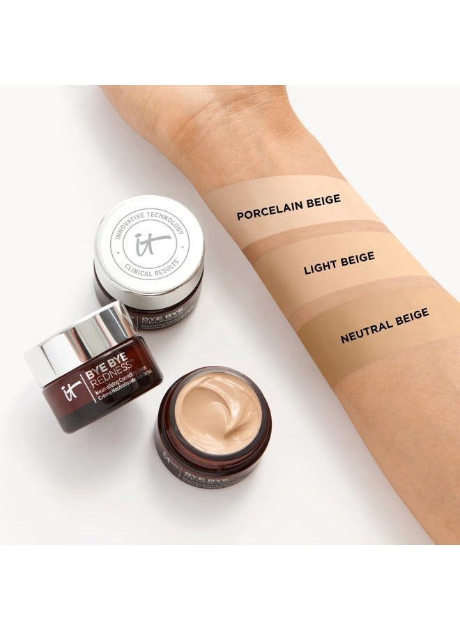 Bye Bye Redness, Transforming Porcelain Beige - Neutralizing Color-Correcting Cream - Reduces Redness - Long-Wearing Coverage - With Hydrolyzed Collagen - 0.37 fl oz
