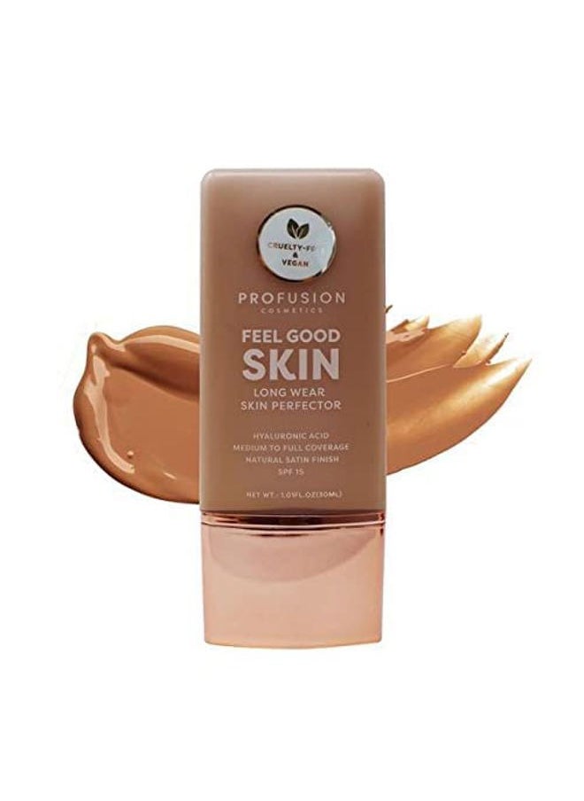 Lightweight Liquid Foundation for a Flawless and Elegant Radiance, Breathable Makeup for Improves Uneven Skin Tone, Cruelty-Free - Deep 1