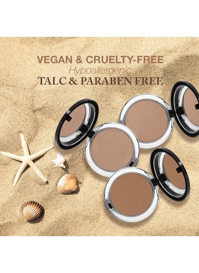 Compact Mineral Bronzer | Beautifully Warms for a Sun Kissed Glow | Infused with Nourishing Jojoba | Non-Toxic & Paraben Free Formula - Starshine - 0.3 Oz