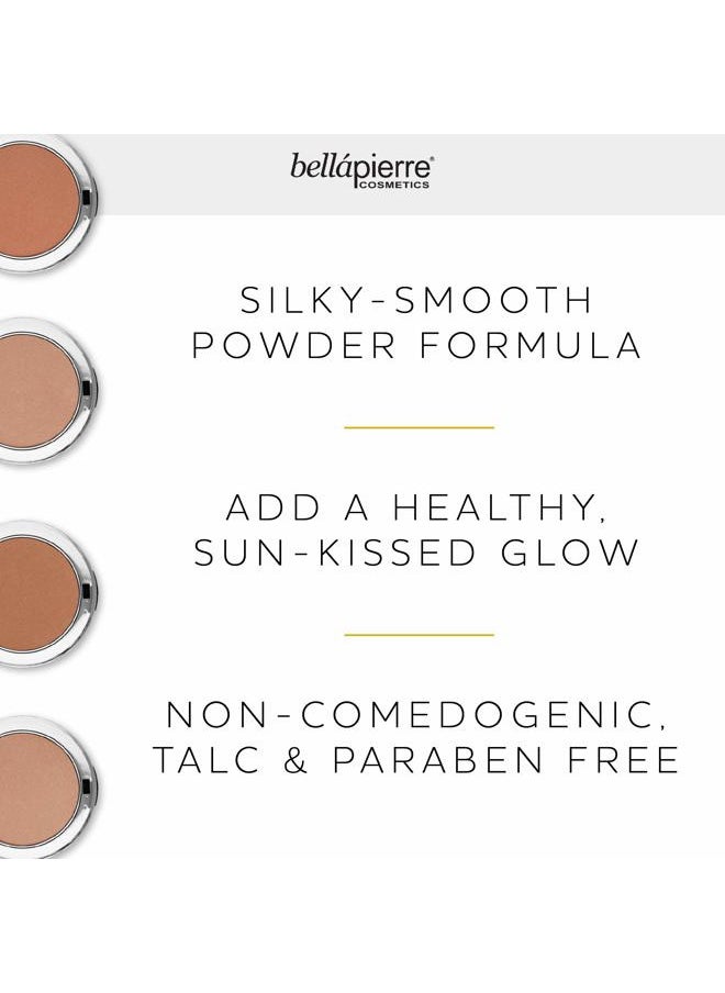 Compact Mineral Bronzer | Beautifully Warms for a Sun Kissed Glow | Infused with Nourishing Jojoba | Non-Toxic & Paraben Free Formula - Starshine - 0.3 Oz