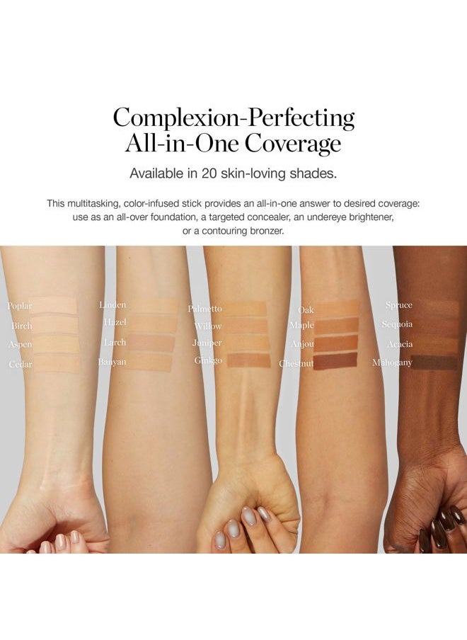 Sculpted Complexion Foundation Stick (Sequoia 13.5C - Deep Auburn, Copper Undertones) Full Coverage Foundation Makeup - Instantly Balance & Even Complexion - 70% Organic Ingredients