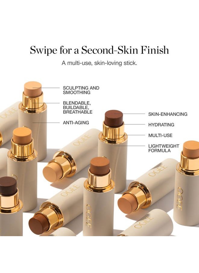 Sculpted Complexion Foundation Stick (Sequoia 13.5C - Deep Auburn, Copper Undertones) Full Coverage Foundation Makeup - Instantly Balance & Even Complexion - 70% Organic Ingredients