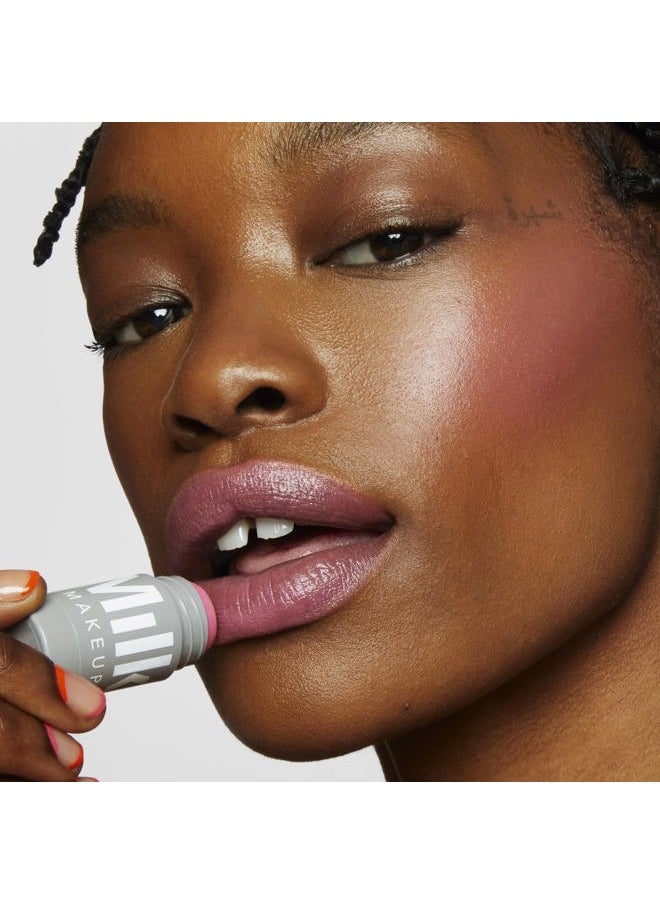 Lip + Cheek, Rally (Mauve Pink Shimmer) - 0.21 fl oz - Cream Blush & Lip Color - Buildable & Blendable - 1,000+ Swipes Per Stick - Non-Comedogenic - Vegan, Cruelty Free