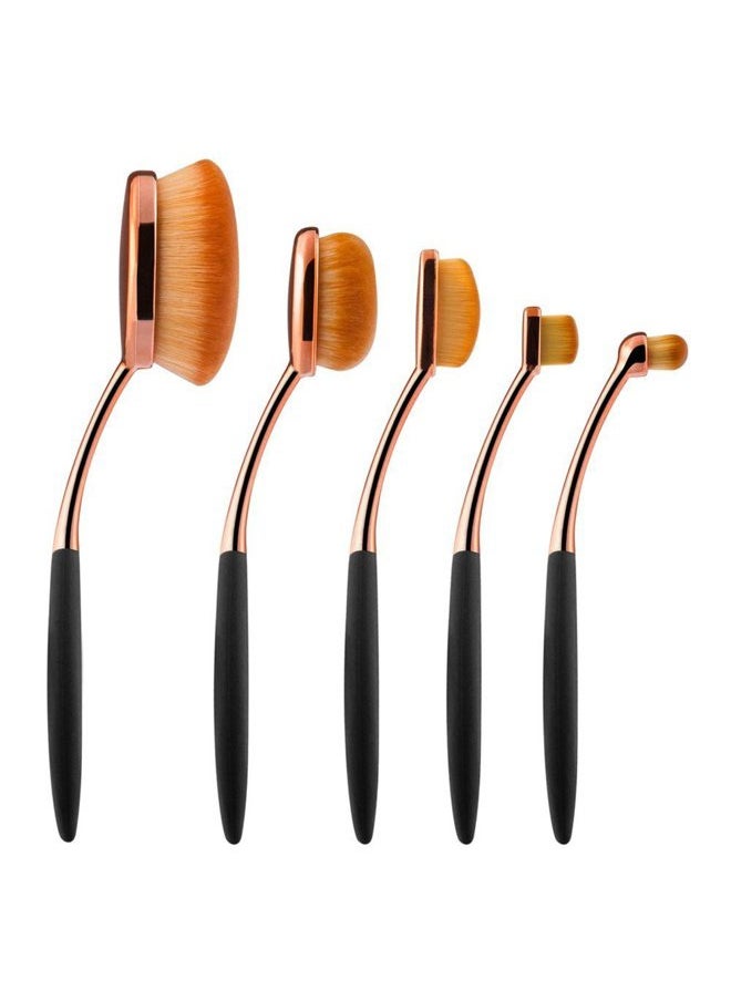 Oval Foundation Brush 5 Pcs Toothbrush makeup brushes Fast Flawless Application Liquid Cream Powder Foundation