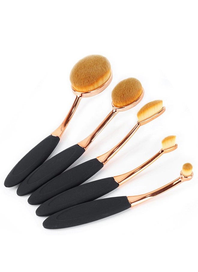 Oval Foundation Brush 5 Pcs Toothbrush makeup brushes Fast Flawless Application Liquid Cream Powder Foundation