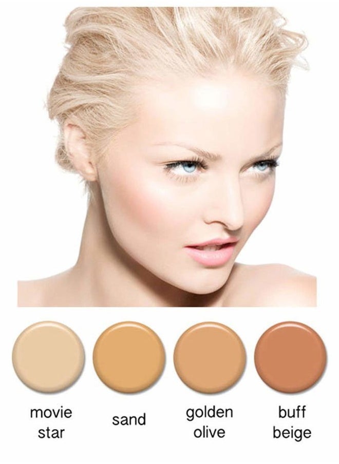 4pc FAIR Complexion Professional Airbrush Cosmetic Makeup Set 1/2 oz bottles