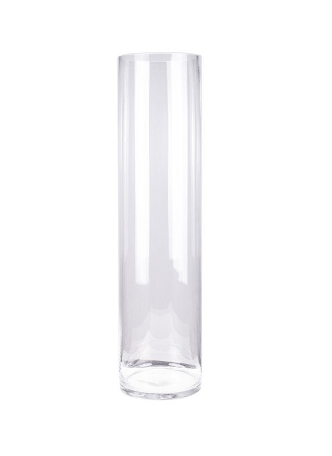 Clear Glass Cylinder Vase –  Elegant Transparent Flower Vase for Home, Office & Event Décor – D15cm x H60cm Ideal for Floral Arrangements, Weddings & Centerpieces