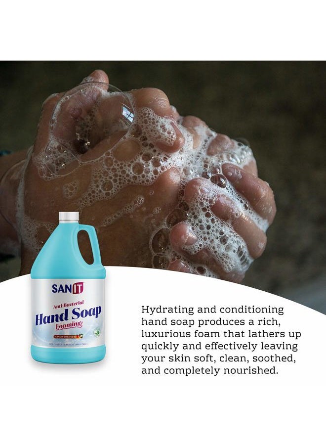 Antibacterial Foaming Hand Soap Refill - Advanced Formula with Aloe Vera and Moisturizers - All-Natural Moisturizing Hand Wash - Made in USA, Mango Coconut, 1 Gallon