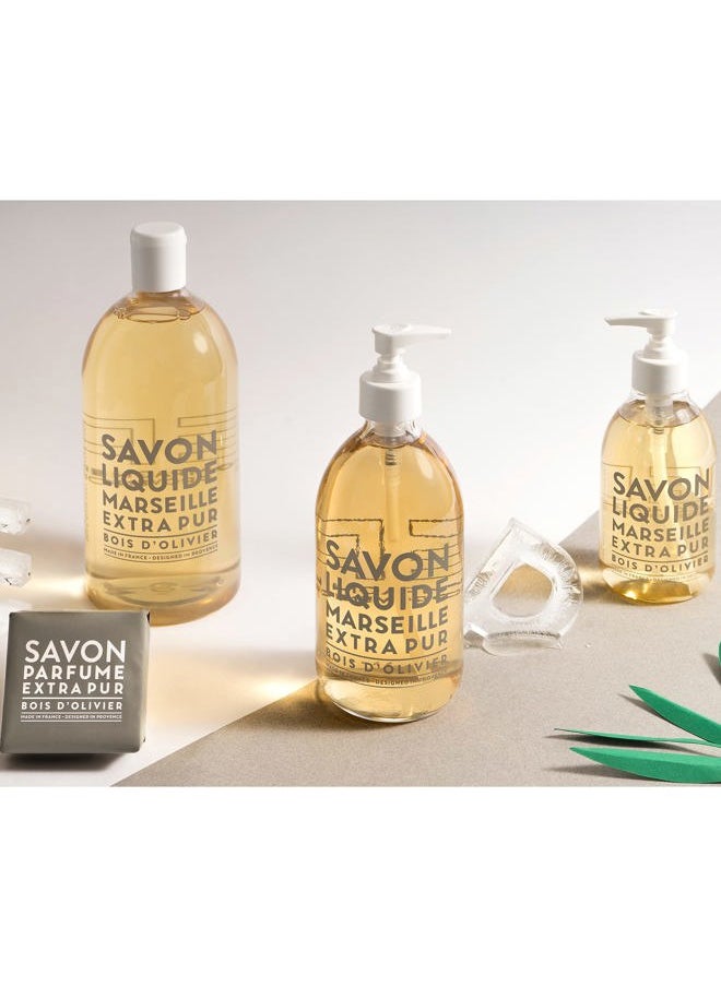 Compagnie de Provence Savon de Marseille Extra Pure Liquid Soap - Olive Wood - 33.8 fl oz Plastic Bottle Refill