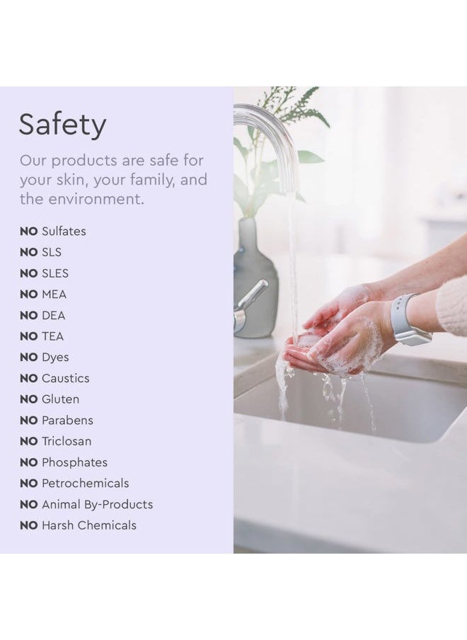 Organic Hand Soap, For the Professional Hand Washers We've All Become, Moisturizing Natural Gel Hand Wash Soap, Liquid Hand Soap Refills for Soft Skin (12 fl.oz, Lavender & Vanilla) 2-Pack