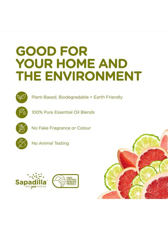 Liquid Hand Soap - Grapefruit + Bergamot - Made with 100% Pure Essential Oil Blends, Cleansing & Moisturizing, Aromatic & Fragrant Hand Soap, Plant Based, Biodegradable, 12 Ounce (Pack of 2)