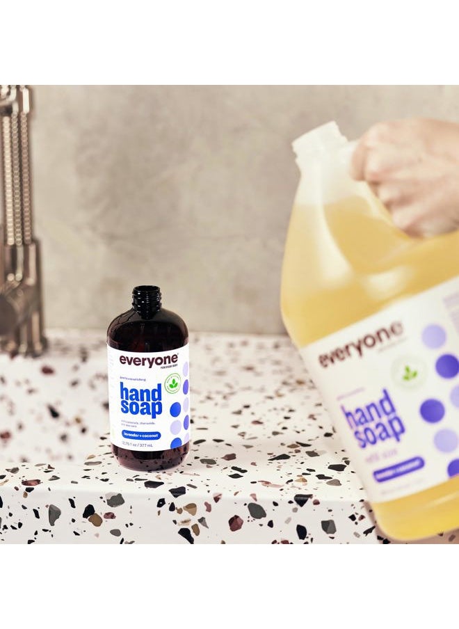 Everyone Liquid Hand Soap Refill, 1 Gallon, Lavender and Coconut, Plant-Based Cleanser with Pure Essential Oils