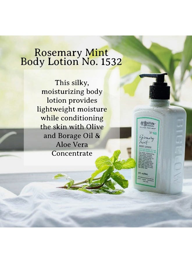 C.O. Bigelow Rosemary Mint Hand Care Duo, Hand Soap & Lotion Gift Set, Set of Two - Apothecary Hand Care for Dry Skin with Moisturizing Lotion & Liquid Hand Wash - 10fl oz Each