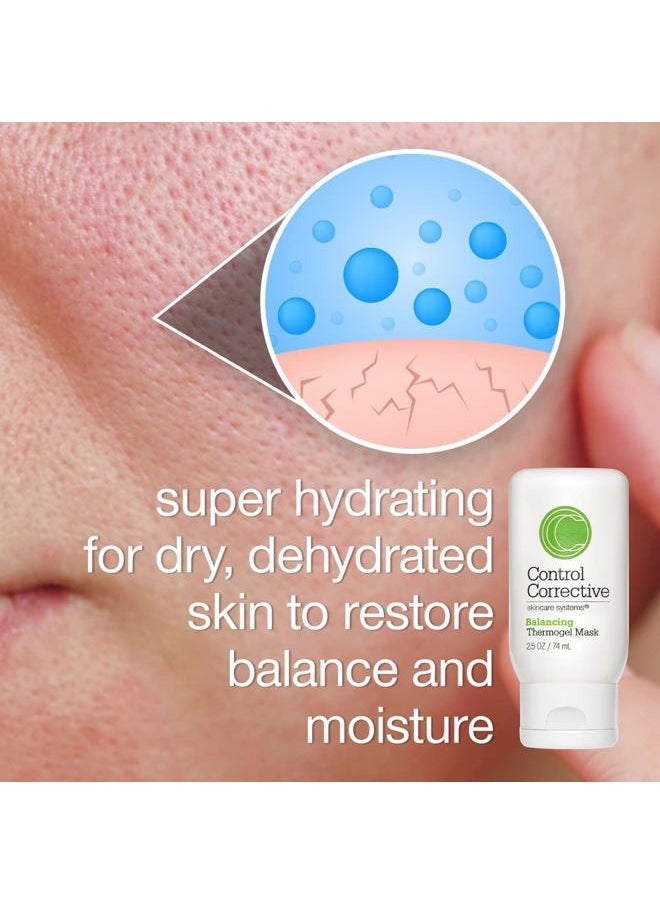 CONTROL CORRECTIVE Balancing Thermogel Mask, 2.5 Oz - A Hydrating Facial Treatment Mask To Restore Skin Ph, Calms Skin, May Be Left On Overnight For Added Hydrating, Deeply Hydrate, Anti-Inflammatory