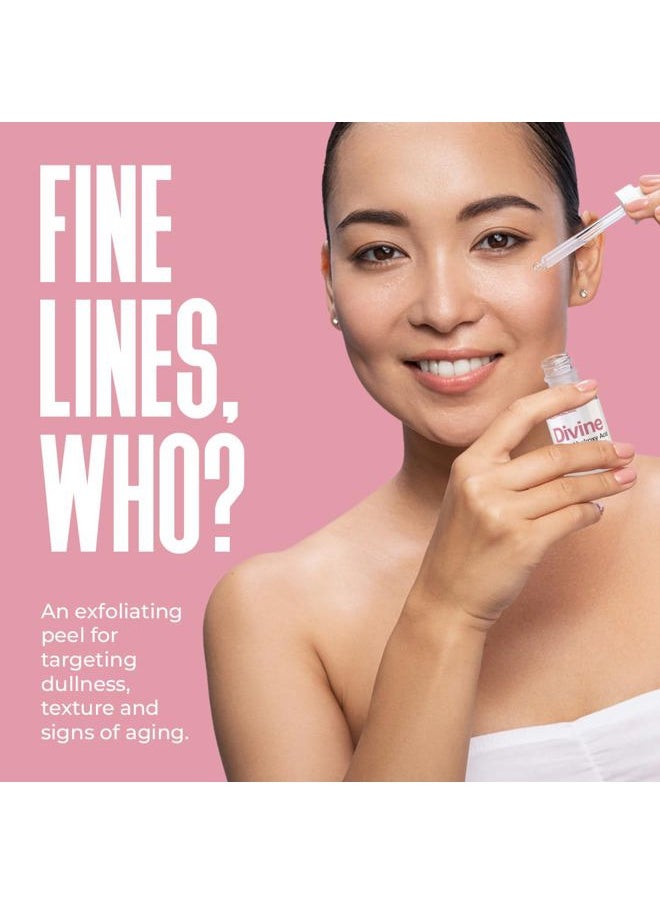 Glycolic Acid & Lactic Acid Peeling Solution - SKIN PERFECTING 30% AHA Liquid, Professional Grade Chemical Face Peel for Acne Scars, Collagen Boost, Wrinkles, Fine Lines - AHA - 1 fl oz