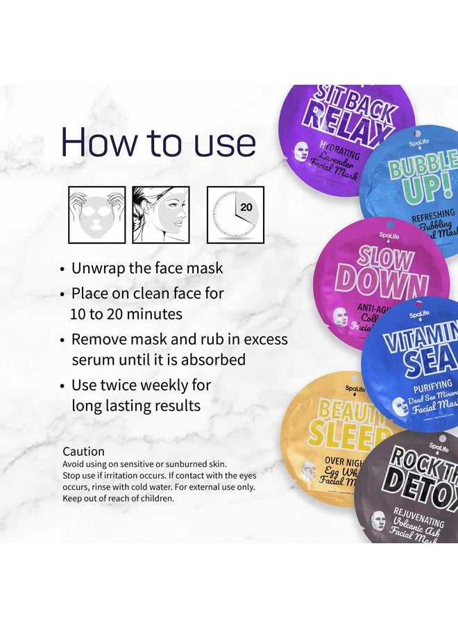 Rock the Detox Rejuvenating Volcanic Ash Facial Mask 10 count