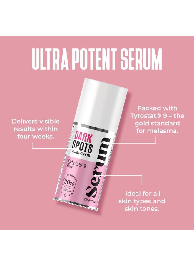 Dark Spot Corrector, Dark Spot Remover for Face - For Stubborn Dark Spots Serum, Dark Spot Remover with Kojic Acid, Alpha Arbutin, Mulberry Extract, Brightening Discoloration Correcting Serum