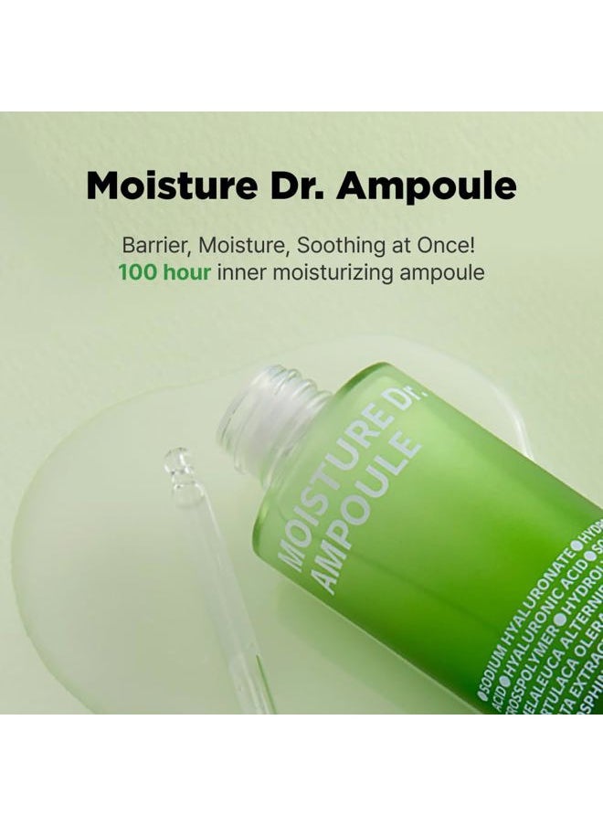 Moisture Dr. Ampoule 40ml (1.35 fl.oz) | Hydrating Soothing Daily Facial Serum for Dry and Sensitive Skin with Tea Tree Ceramide, Hyaluronic Acid | Skin Barrier Repair | Korean Skincare