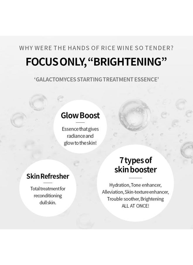 SECRETKEY Starting Treatment Essence, Nourishment & Hydration, Wrinkle care, Contained 95% Galactomyces Ferment Filtrate 5.24 fl. Oz. / 155ml, Natural Ingredients, Essence for Sensitive Skin