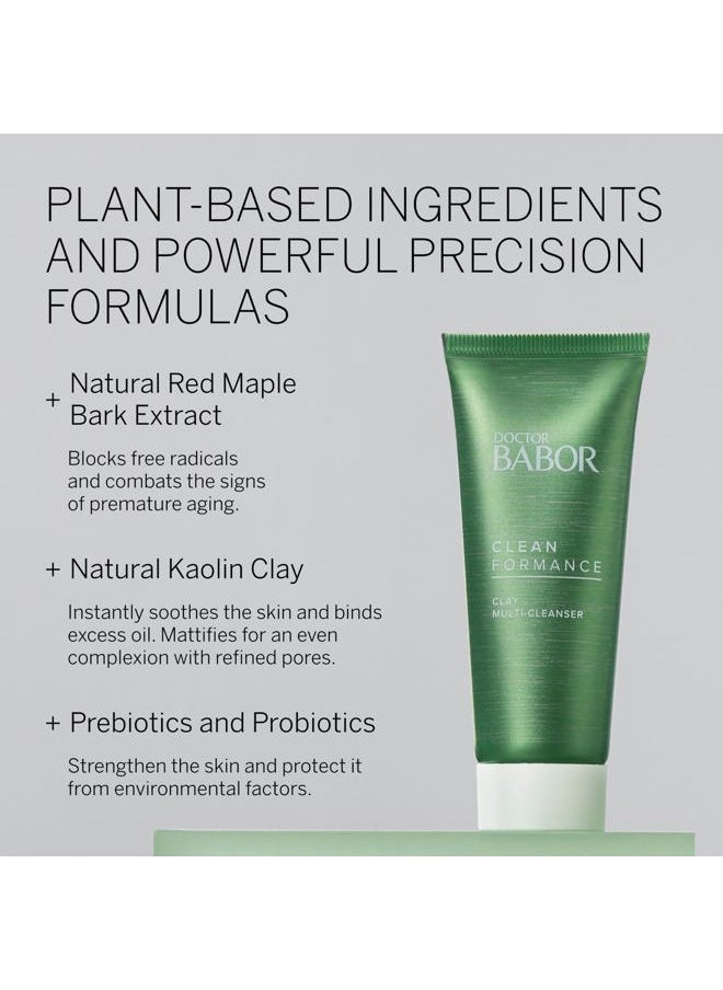 CLEANFORMANCE Clay Multi-Cleanser, Removes Makeup & Impurities while Gently Cleansing, Leave On as Mask to Balance Skin and Refine Pores, Infused with Kaolin Clay & Probiotics, 1.69 oz