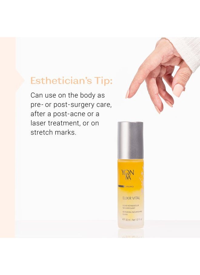 Yon-Ka Elixir Vital Concentrate (30ml) Revitalizing Anti-Aging Treatment to Moisturize and Remineralize Skin, Vitamin-Packed Anti-Wrinkle Serum, Paraben-Free