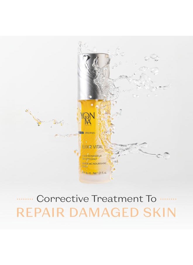 Yon-Ka Elixir Vital Concentrate (30ml) Revitalizing Anti-Aging Treatment to Moisturize and Remineralize Skin, Vitamin-Packed Anti-Wrinkle Serum, Paraben-Free