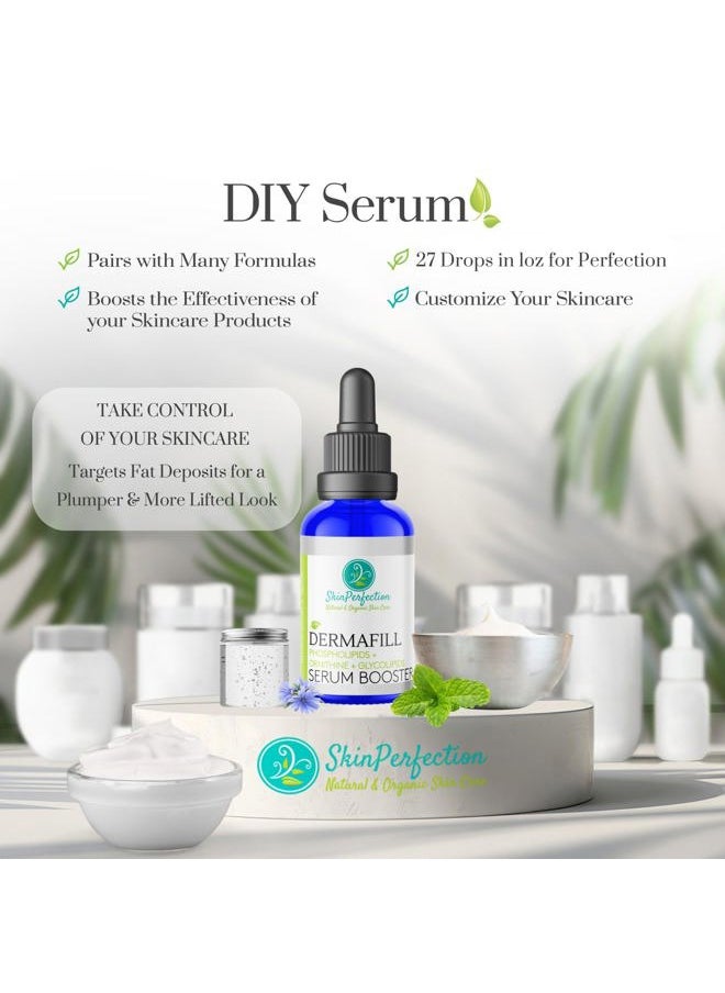 Adipofill Wrinkle Filler - Anti Aging Serum with Patented L-ornithine Amino Acid for Plump Up Under-eye Hollowness & Nasolabial Lines - Diy Face Serum for Women Mix with Any Skincare